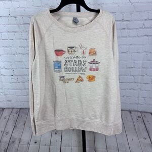 Gilmore Girls Printed Cream Sweatshirt Size Large